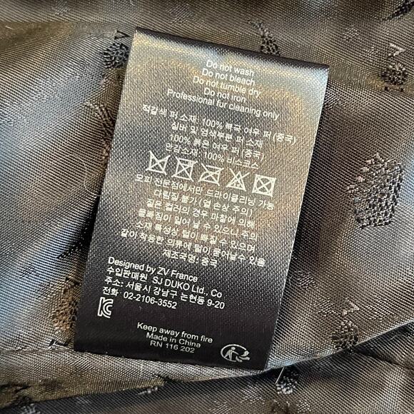 Zadig & Voltaire Deluxe Multicolor Patchwork Fox Fur Cropped Vest Size Small - Picture 5 of 5